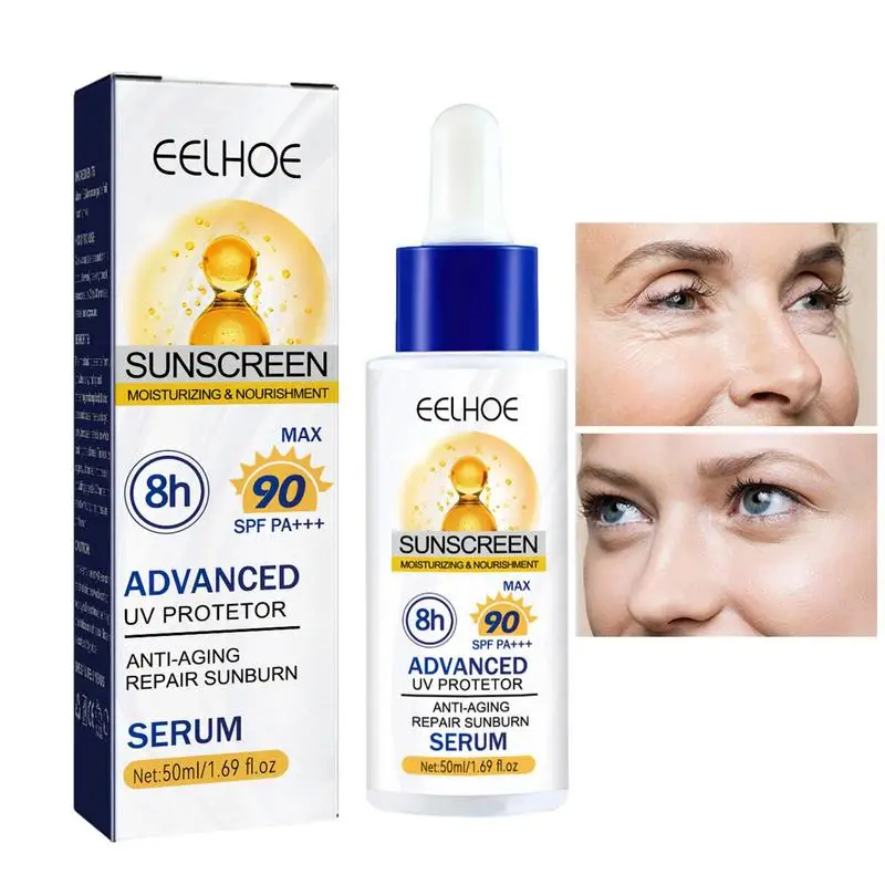 

UV Protector Cream 50ml Multiple Protection Sunscreen For Face UV Cream For Face SPF90 Sunscreen Face Moisturizer Oil Free