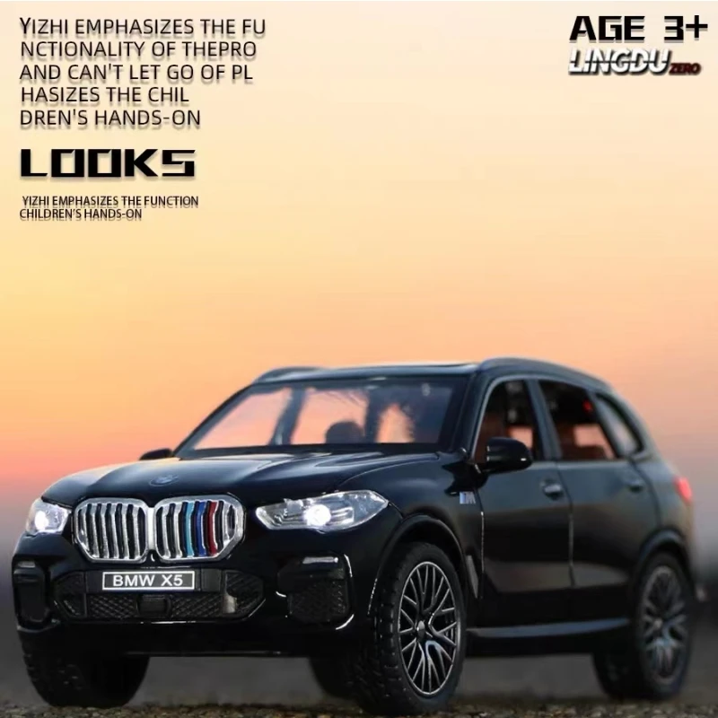 1:32 BMW X5 SUV, масштабная модель автомобиля из сплава, литье под ...