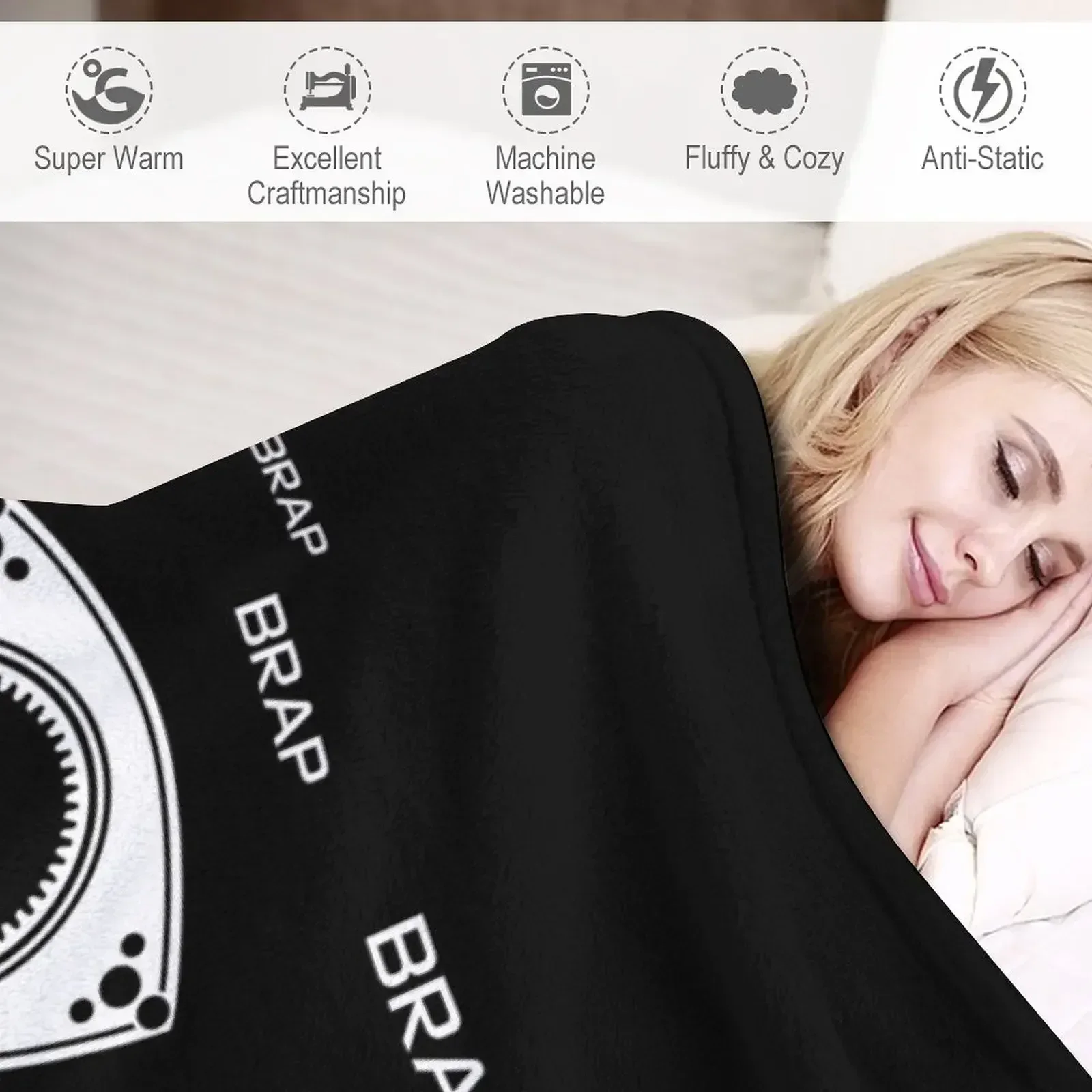 Роторная скоба (шумный вращающийся двигатель делает) Декоративное одеяло Летнее