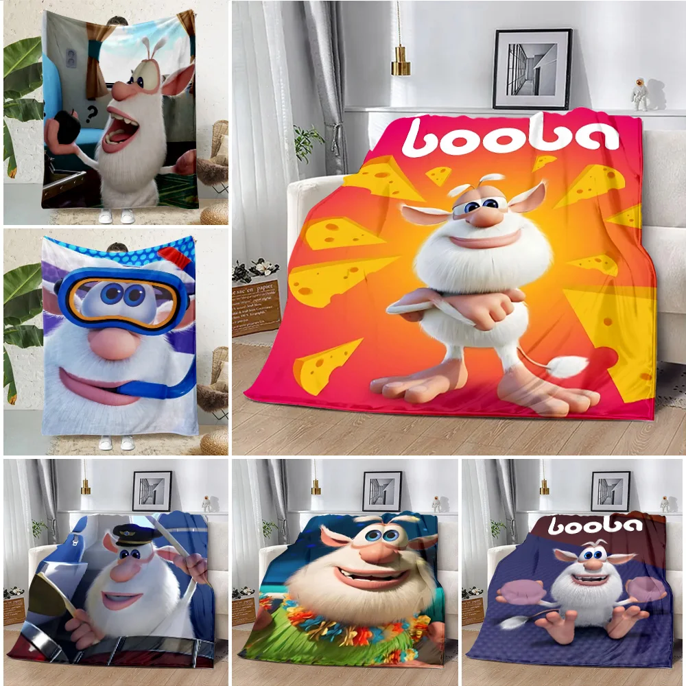 Забавное милое одеяло с принтом B-Booba одеяла для пикника теплое мягкое и удобное