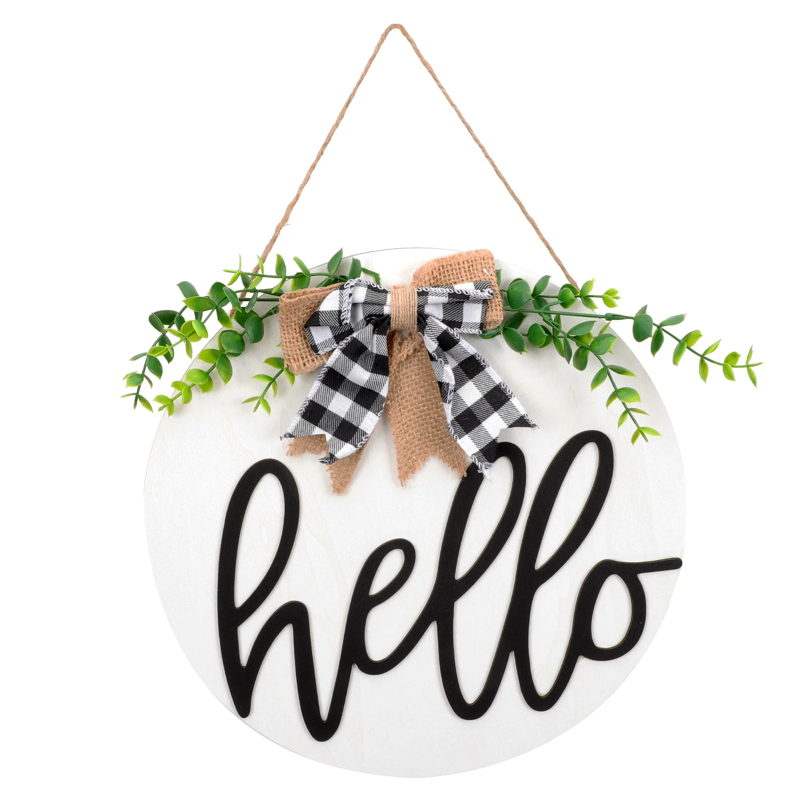 

Door Wall Decorative Board Bow Decor Wall Ornament Garden Wooden Decor