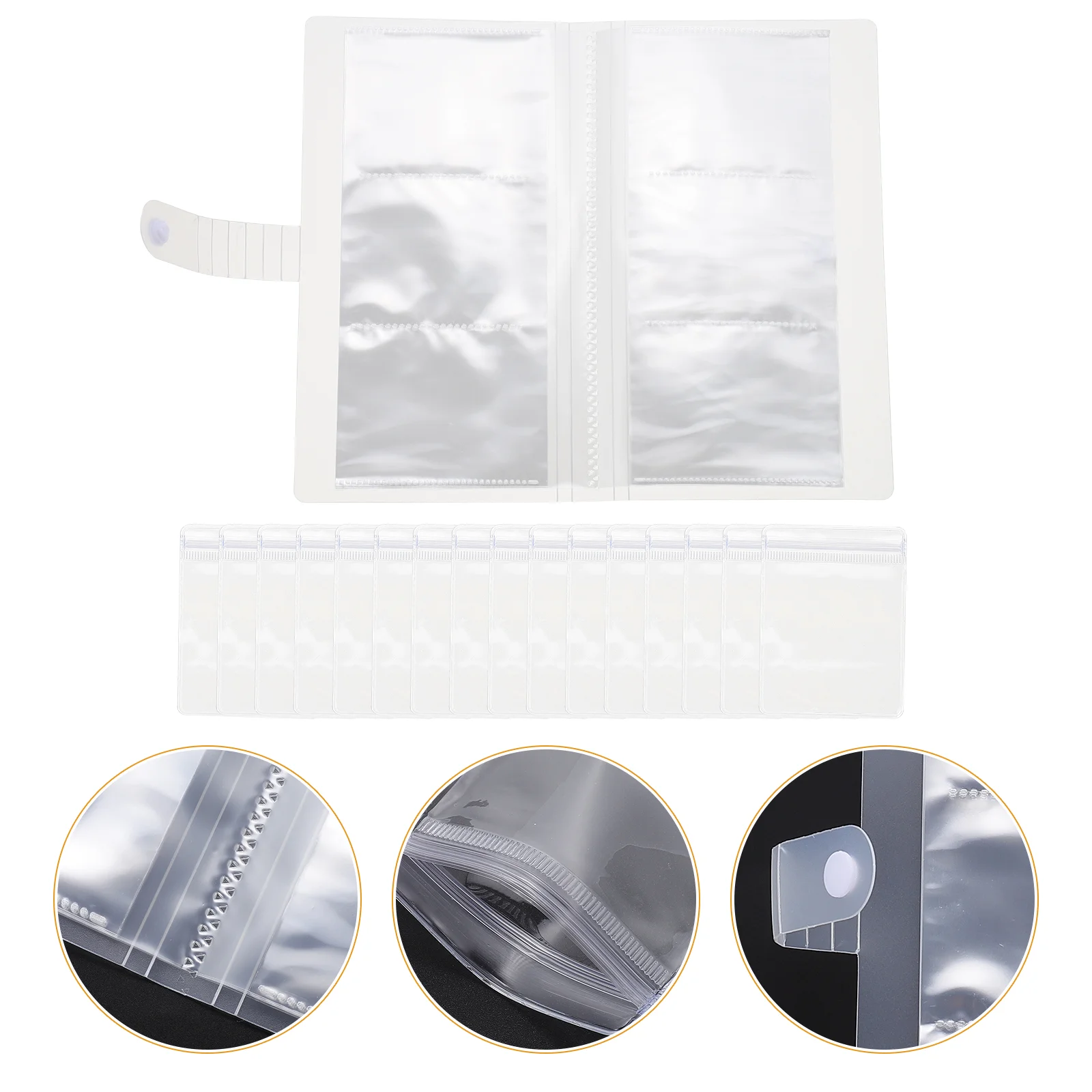 

Jewelry Book Storage Earring Organizer Travel Holder Necklace Bag Transparent Display Jewellery Case Ring Pouch Pouches Binder