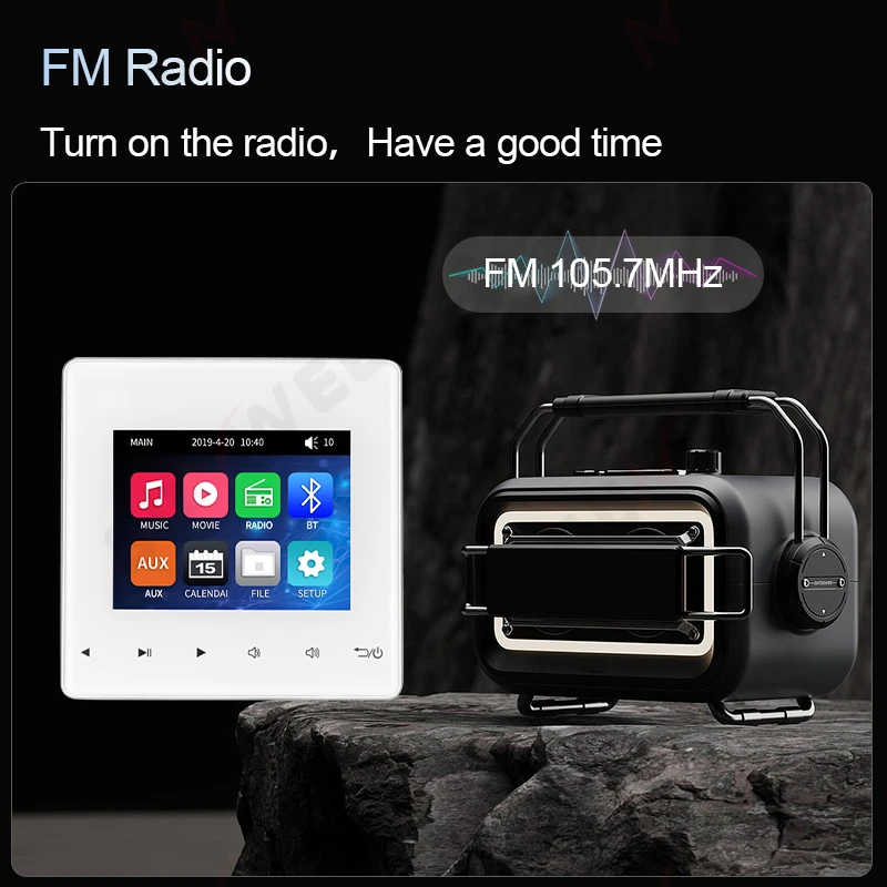Bluetooth аудио в настенном усилителя звуковая система домашнего кинотеатра панель
