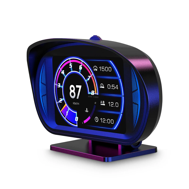 

Автомобильный прибор с ЖК-дисплеем, Hud, Obd, Gps, многофункциональный инструмент, спидометр, превышение скорости, сигнализация, умный милометр, диагностические инструменты