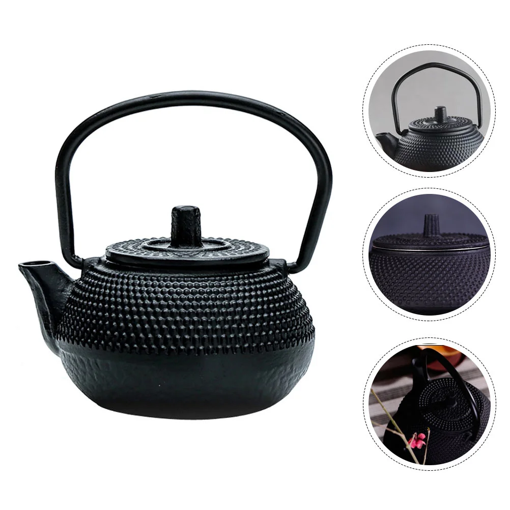 

Cast Iron Teapot Set Small Ornament Mini Stove Furniture Adornment Kettle Decoration Stainless Steel Coffee