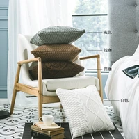 super soft cushion cover 4545 cozy twist delicate knitted bed pillow case nordic sofa home decorative throw pillow cover