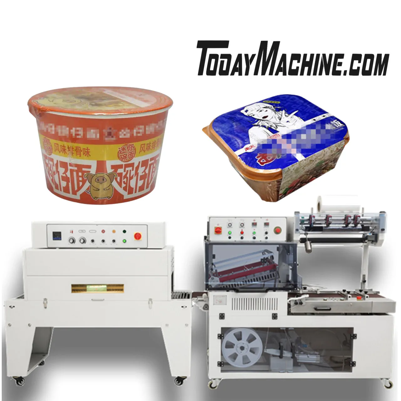 Автоматическая термоусадочная упаковочная машина для бутылок фруктов и овощей