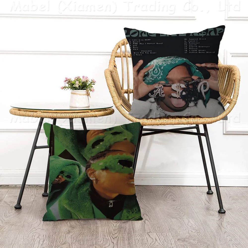 Music Album Star Asap Rocky Hip Hop Pillow Cover Design Cushion Decor Holiday Decorati