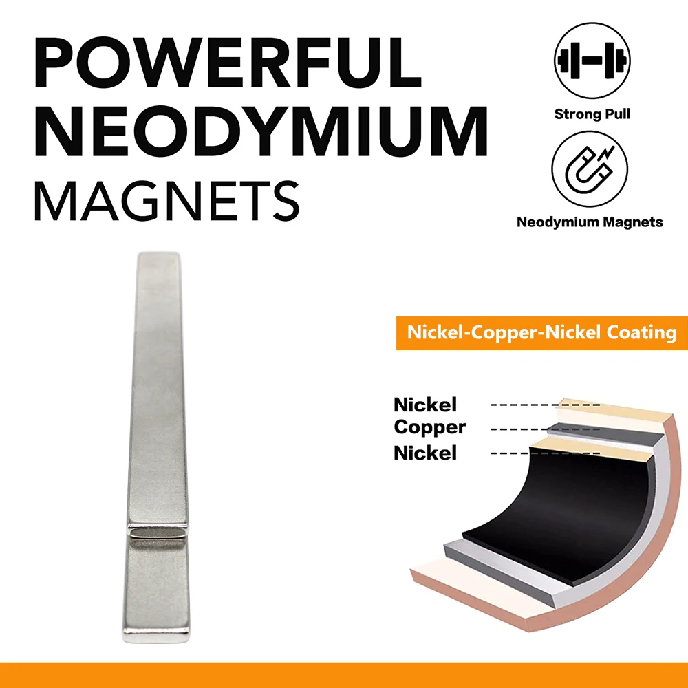 2/3/5/10/15/20 шт. 100x10x3 длинный квадратный редкоземельный неодимовый магнит N35 блок