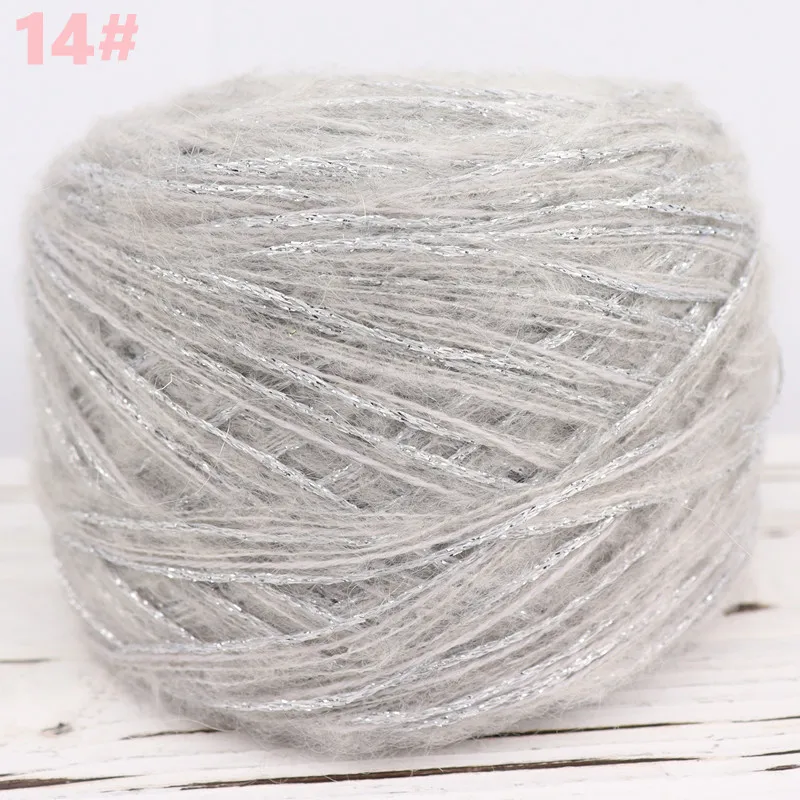 Яркая шелковая пряжа из ангоры для ручного вязания тонкая вязаная рубашка