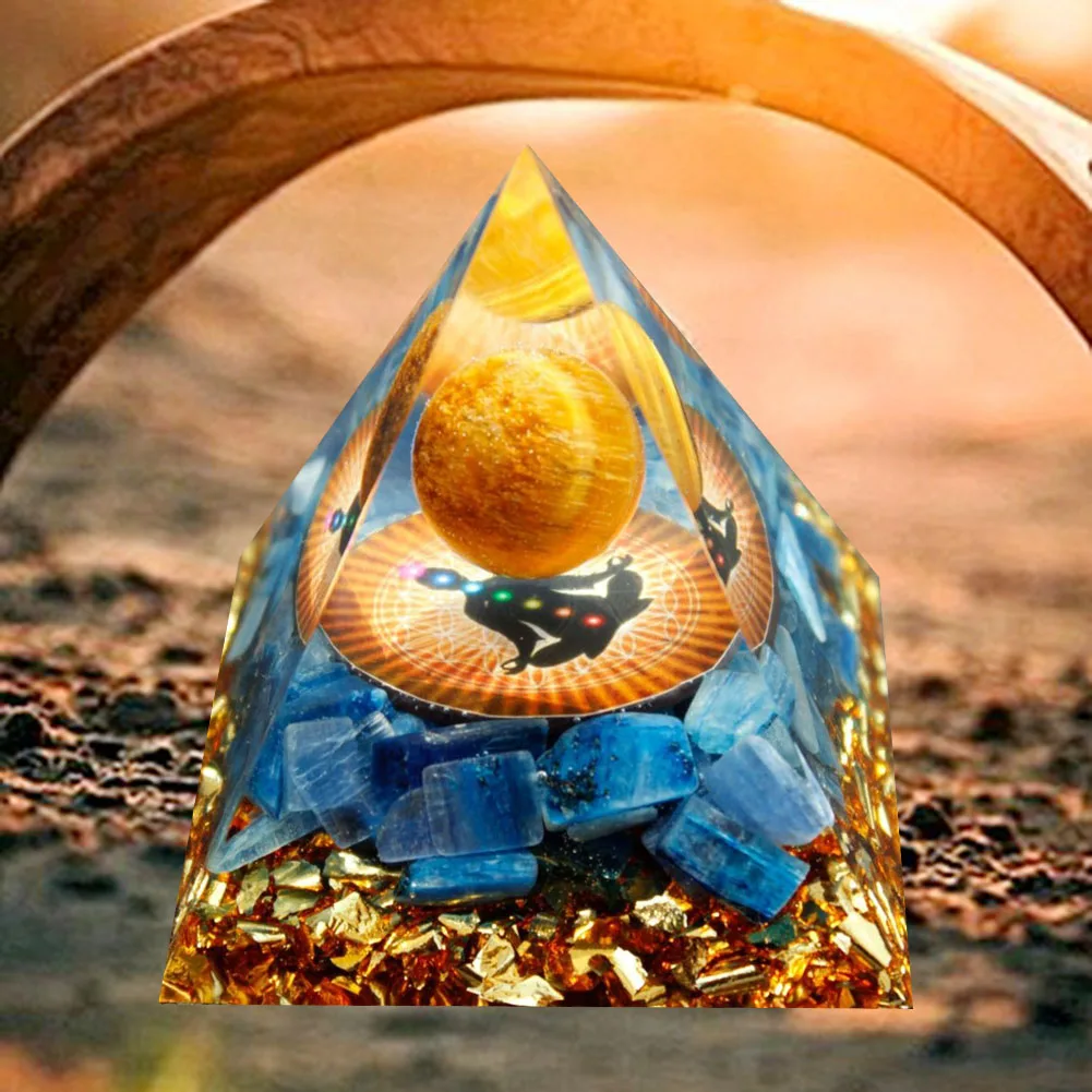 

Целительная Рейки Чакра Orgonite кристаллы пирамиды Orgone, генератор энергии, натуральный камень, аметист, перидот, инструмент медитации