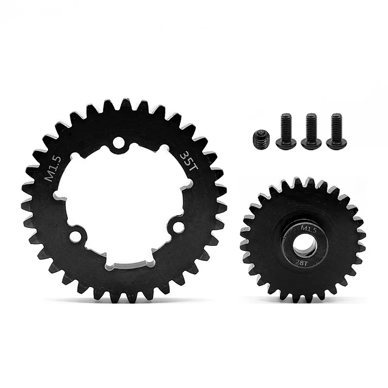 

CNC Hardened Steel 1.5Mod 35T Spur Gear and 12T 13T 20T 30T Pinion Gear Set for Traxxas 1/5 X-Maxx XMAXX 1/6 XRT Upgrade Parts