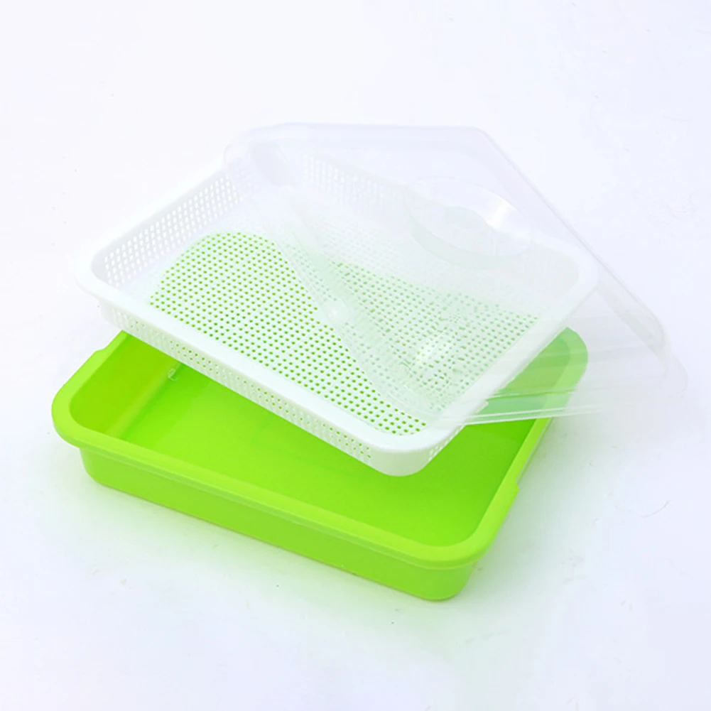 

1PC Microgreens Sprouting Tray Hydroponic / Sprouting Tray For Sprouts Horticultural Hydroponic System Tray Nursery Potted