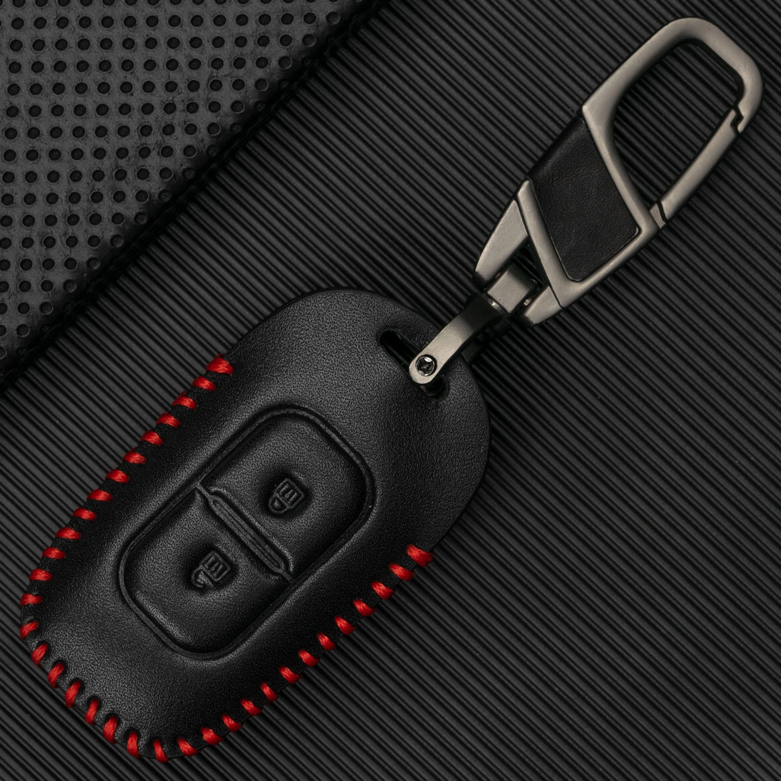 2-кнопочный автомобильный брелок из искусственной кожи с дистанционным