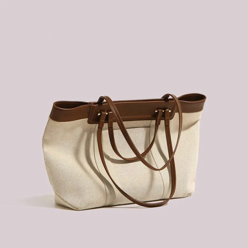 

Парусиновая Сумка-тоут из искусственной кожи на осень/зиму, 2023