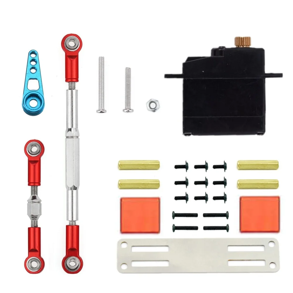 Сервопривод 17G с металлической шестерней и рулевой тягой набор сервоприводов для