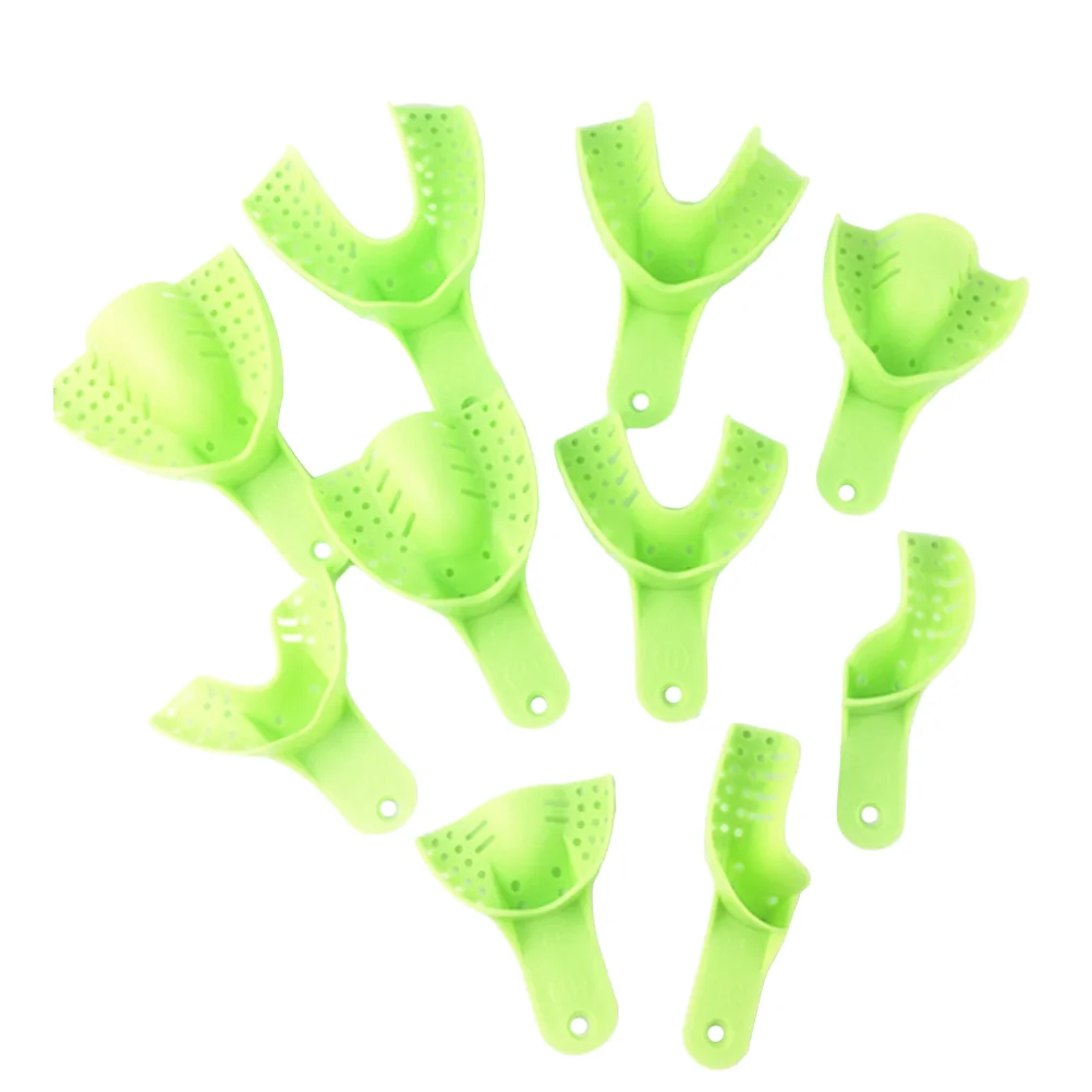 

10pcs Impression Trays Tray Tray Teeth Holder Denture Instruments