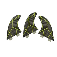 surfboard double tabs fin m surf boards fins tri fin set black yellow line color surf accessories water sports