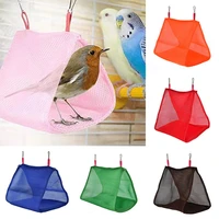 1pc bird hammock parrot nest house summer breathable hanging swing parakeet small pet bed cave birds cage accessories