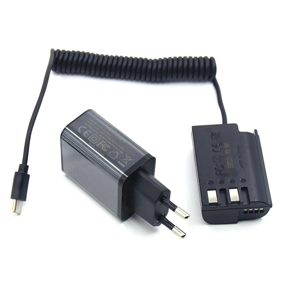 Зарядное устройство PD DMW-BLK22 BLF19 фиктивная батарея DCC17 DCC12 Соединитель постоянного