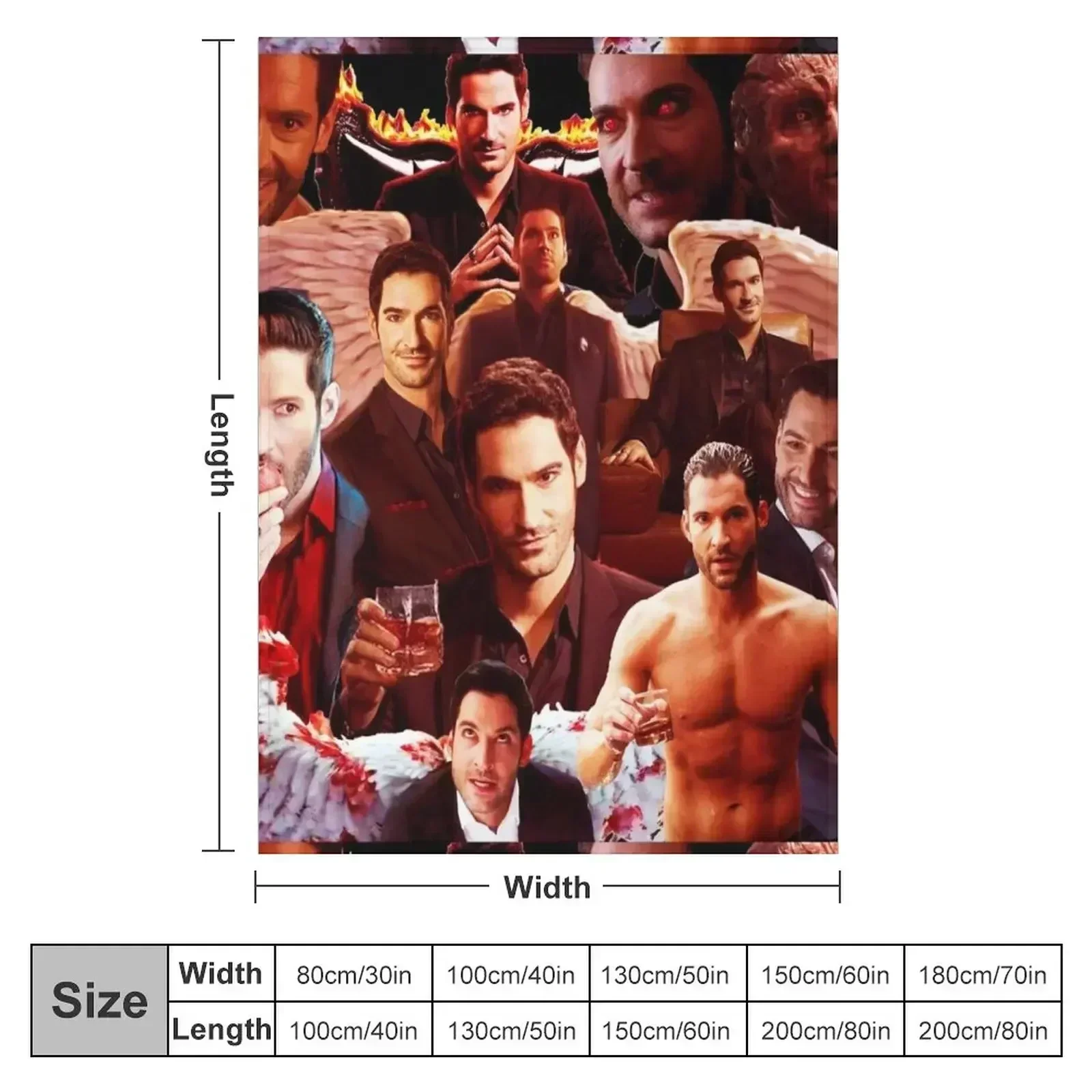 Люцифер morningstar ТВ-шоу плакат коллаж дизайн 2020 пледы роскошные дизайнерские