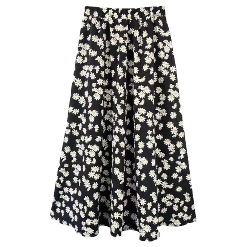 юбка Skirt Womens Skirts Woman Jupe Femme Long Faldas Mujer Moda 2023 Summer Flower Print  Girl Clothing Dropshipping Streetwear images - 6