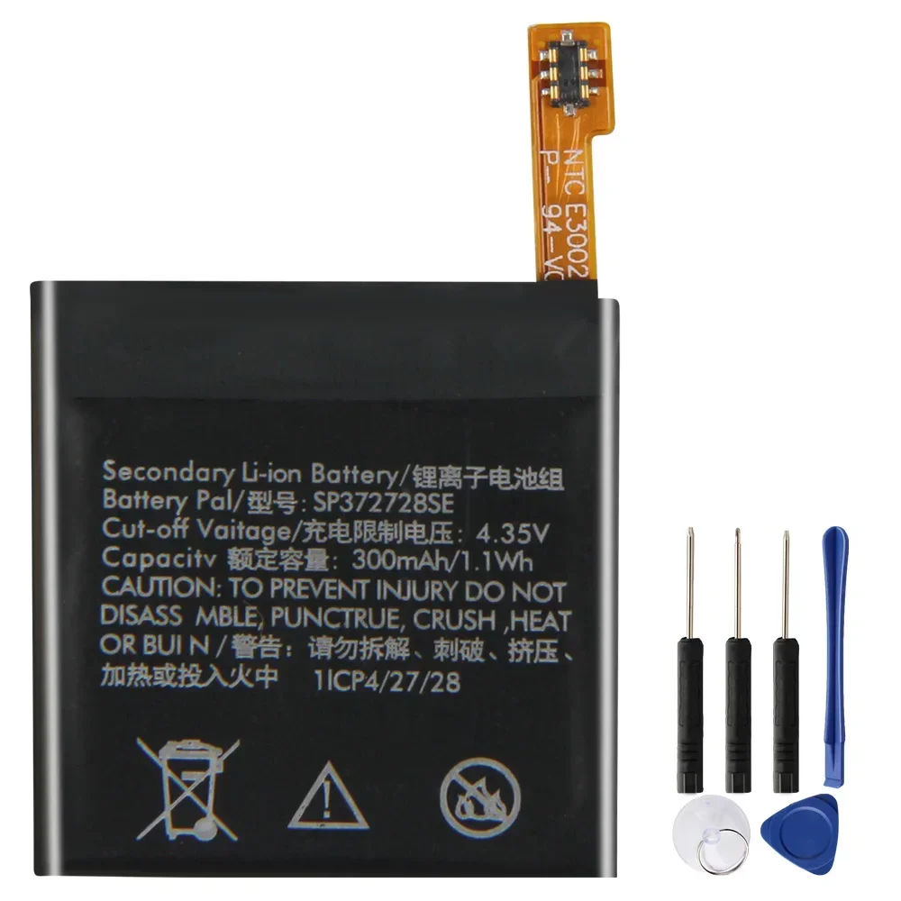 Запасной аккумулятор SP 372728 SE для Ticwatch 2 1 Express Ticwatch2 WE11056 Высококачественные