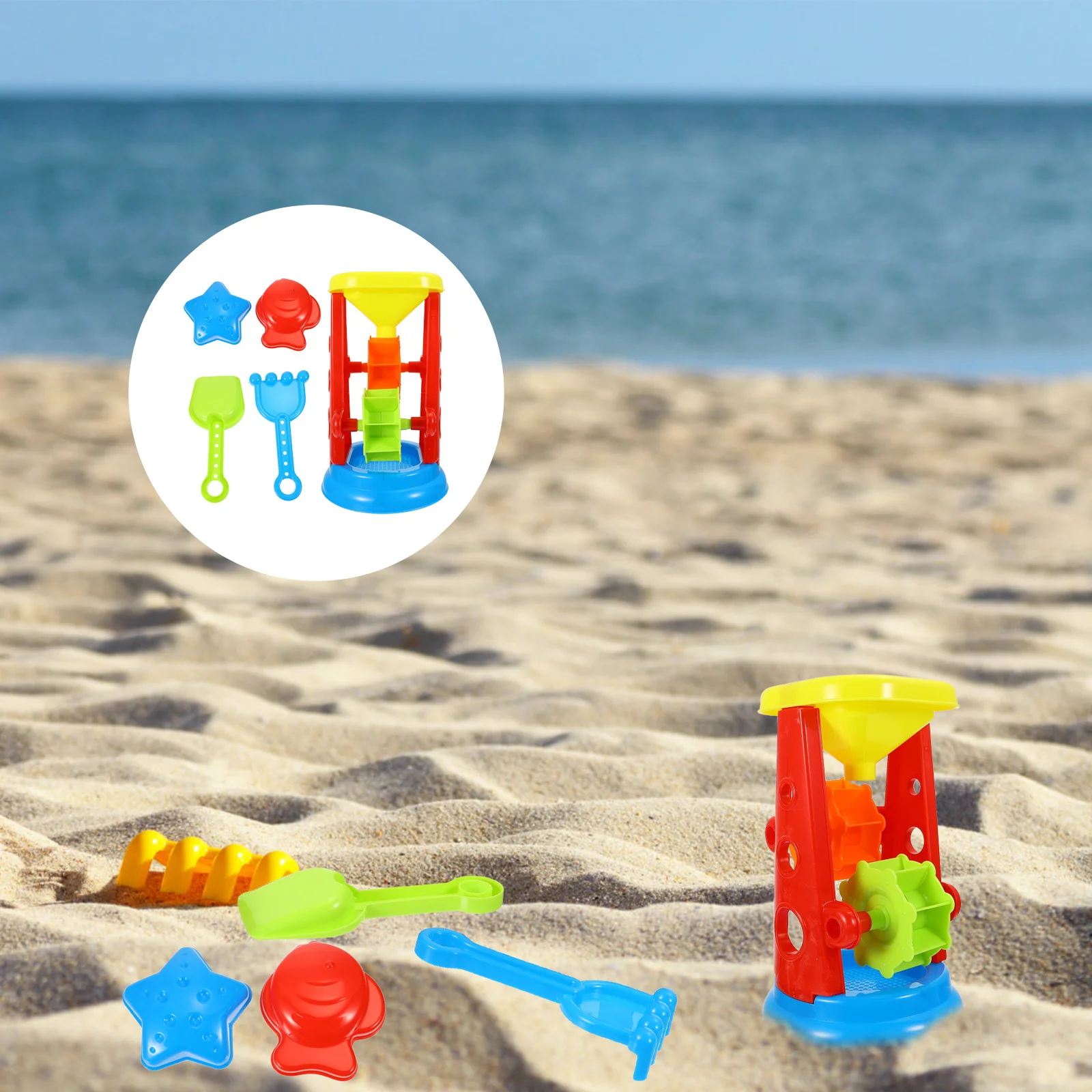 

5pcs Beach Toys Sand-Excavating Tools Funny Sand Playing Toys for Kids