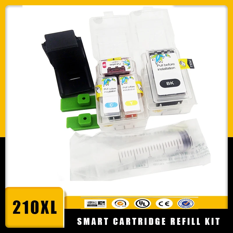 

vilaxh PG210 Smart Cartridge Refill kit For Canon PG-210 CL-211 Pixma IP2700 IP2702 MP240 MP250 MP260 MP270 MP280 MX320 MX330