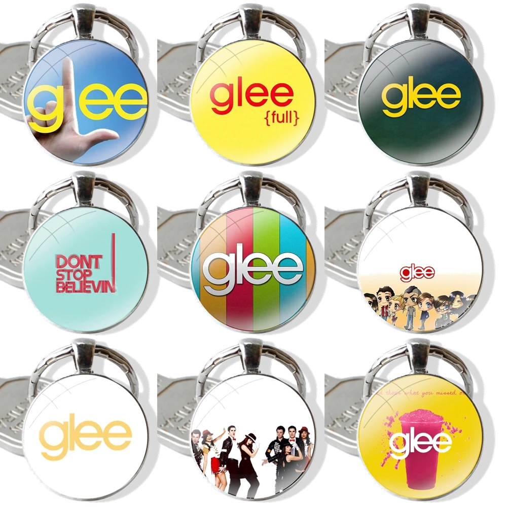 

Молодежная Музыкальная комедия Glee из бреттани модный дизайн креативная мультяшная подвеска автомобильные брелки ручной работы стеклянный...