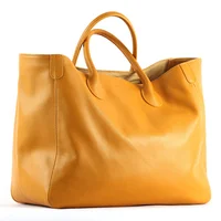 Oversize Tote Bag for Women Genuine Leather Handbags and Purses Cowhide Brown Large Shopper Bag Female Travel Handbag 2021 New
