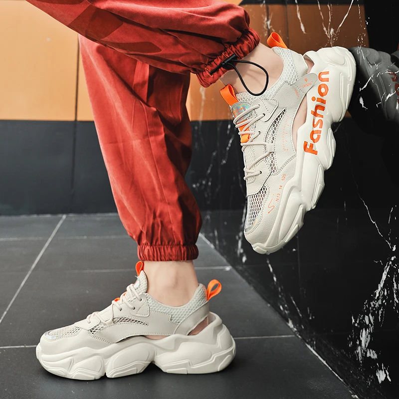 Сандалии мужские спортивные кроссовки повседневная обувь на плоской подошве