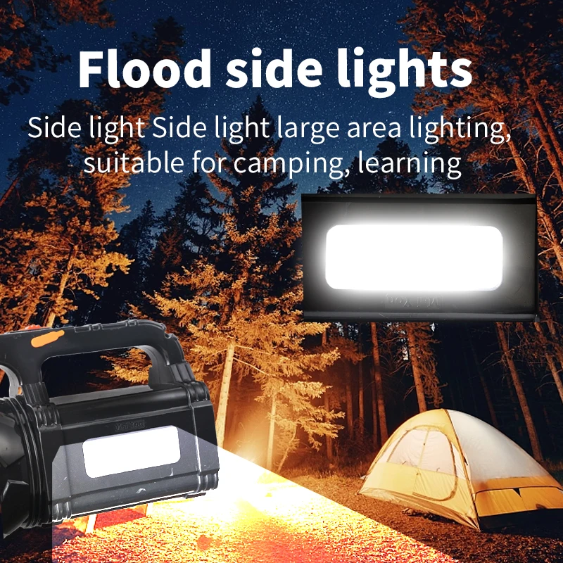 Внешний водонепроницаемый охотничий прожектор перезаряжаемый портативный