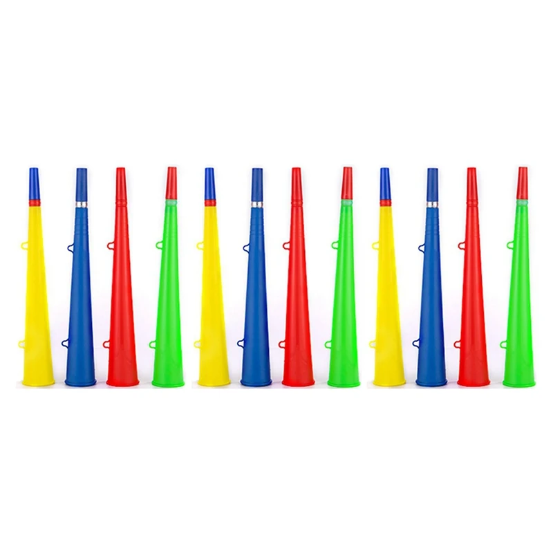 12 шт. рожок для стадиона футбольный вентилятор труба пластиковый спортивный