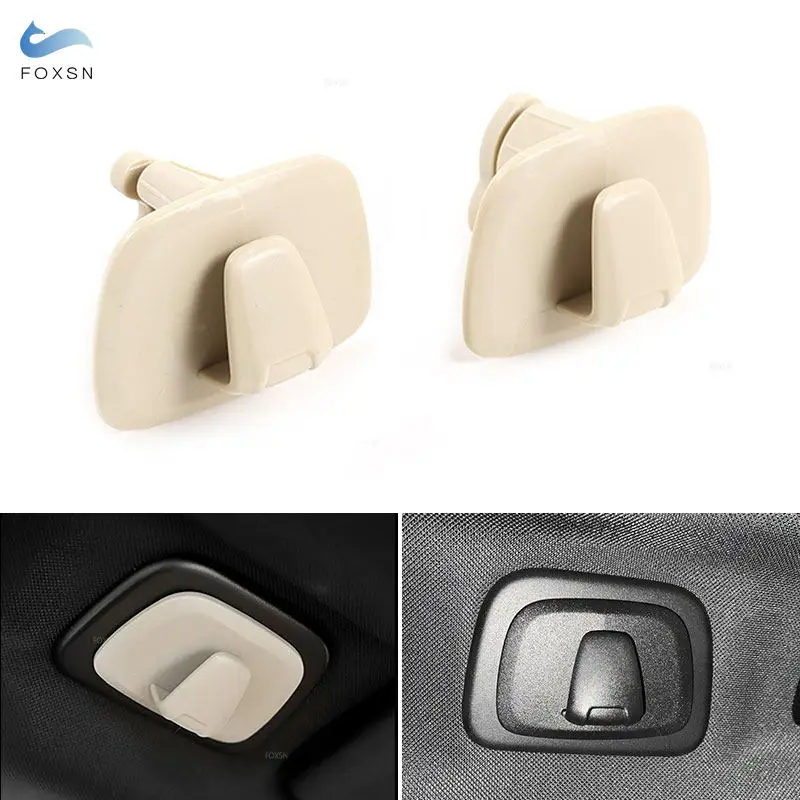 

For Volvo XC40 XC60 XC90 V90 S90 2015-2020 2pcs Car Auto Roof Hooks Back Of The Car Roof Hooks ABS Plastic Interior Accessories