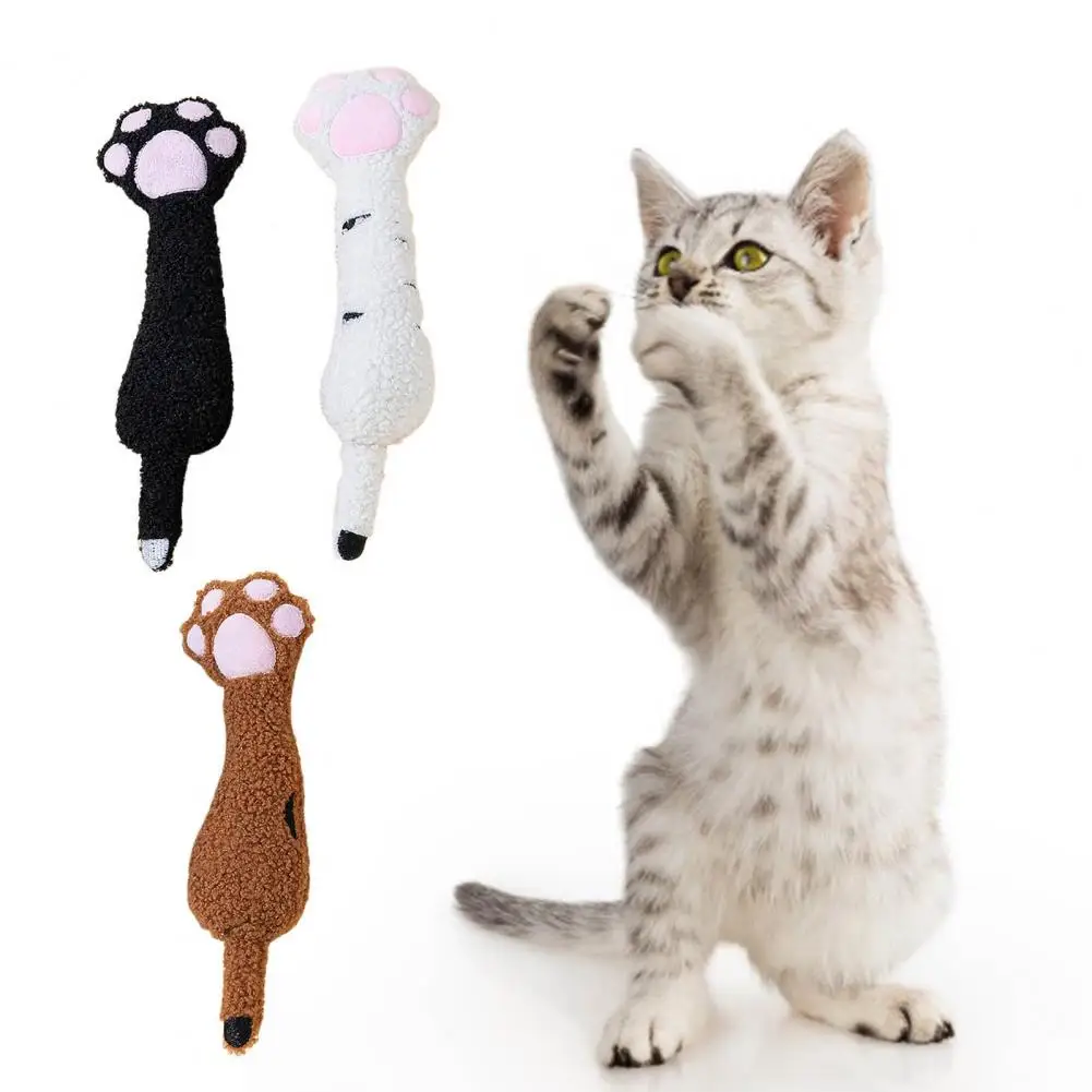 

Pet Plush Toy Creative Relieve Boredom Cute Cat Paw Shape Kitten Cat Catnips Chewing Toy Pet Supplies Tear-resistant Scratch