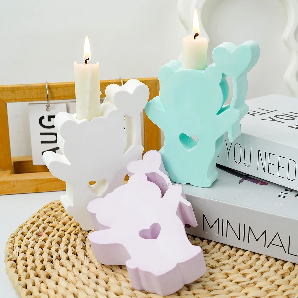 3D милая детская силиконовая форма для рукоделия животное создание пластыря