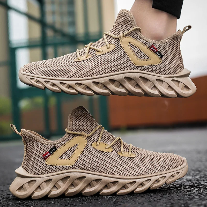 Men Comfortables Breathable Mesh Casual Lightweight Running Wear-resistant Gym Shoes Sneakers Jogging Anti-Odor