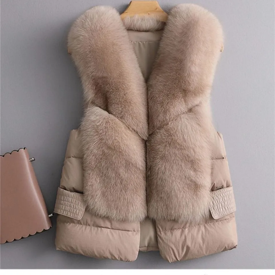 

2022 Winter Women's Vest Jackets for Women High Quality Warm Short Casual Fashion Sleeveless Female Winter Waistcoat Coat Women