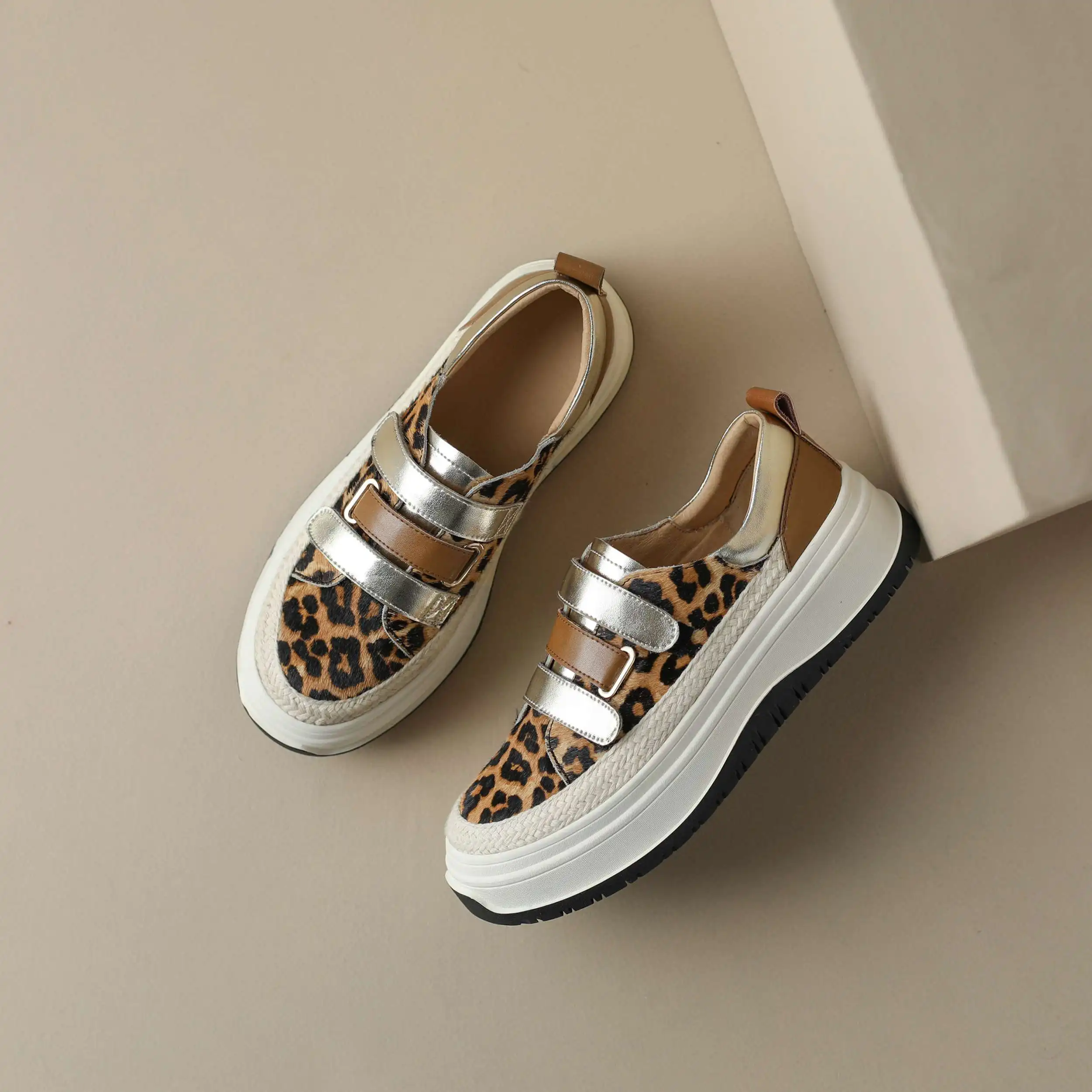 Туфли Lanxuryee женские на толстой подошве Вулканизированная подошва высокий каблук