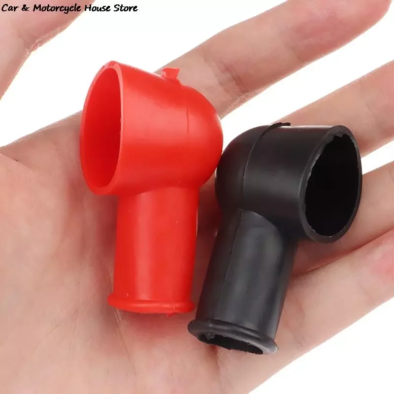 

NEW2023 2pcs Rubber Car Motorcycles Battery Negative Positive Terminal Cover Cap Boot Insulating Protector Replacement Batteries