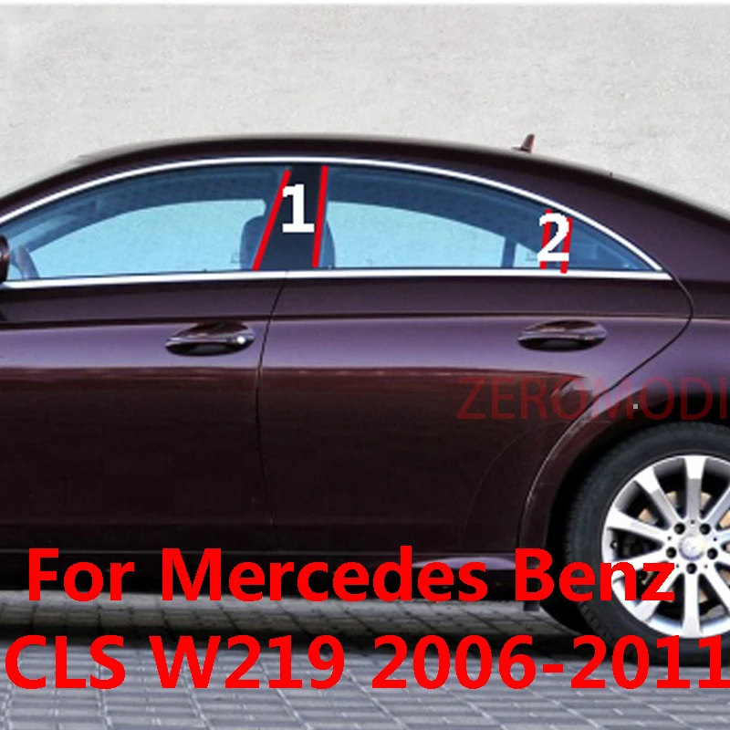 

Для Mercedes Benz CLS Class W219 Автомобильная дверь центральное окно средняя Колонка отделочная полоса PC B C столовые аксессуары 2006-2009 2010 2011