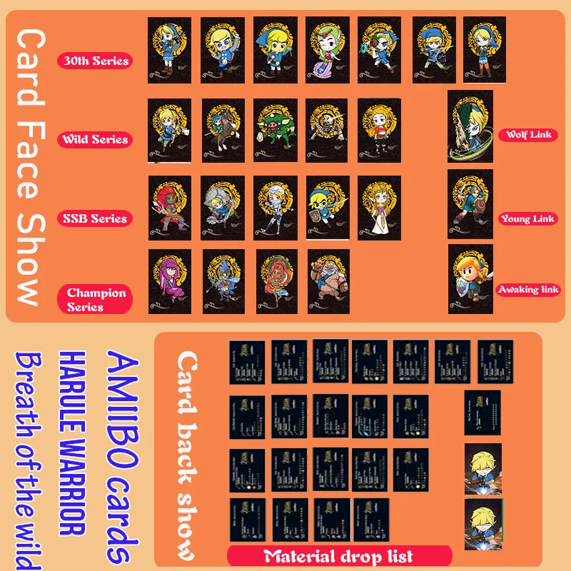 

Zelda Tears of The Kingdom Breath of The Wild Amiibo Cards Automatic Infinite Brush Treasure Chest Superior Quality Toys Gift