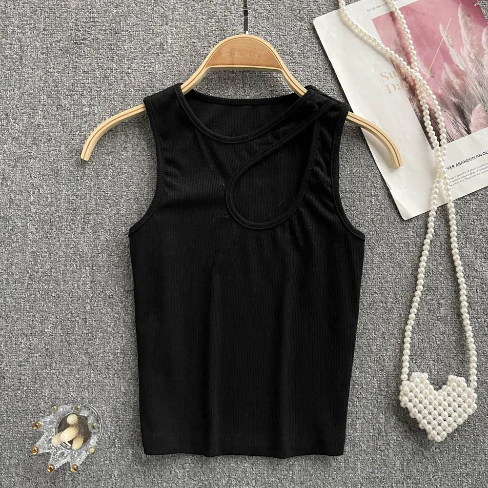 

Summer 2022 New Sleeveless Vest Slim Fit Short Vest Top Short Vest Camisole