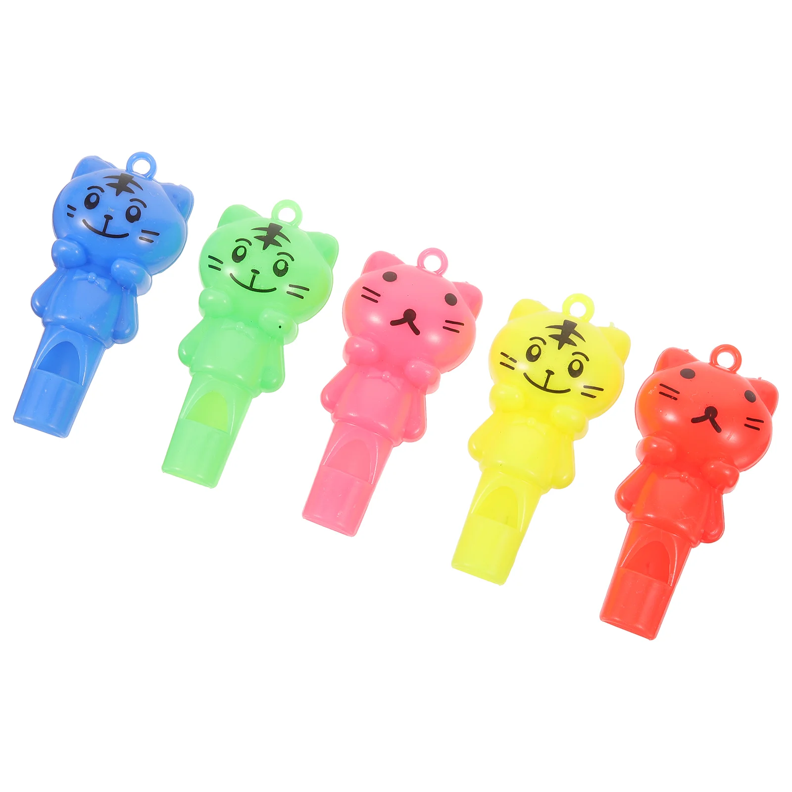

Toy Kids Party Favors Whistle Sports Meeting Plastic Whistles Lanyard Training Cat Themed
