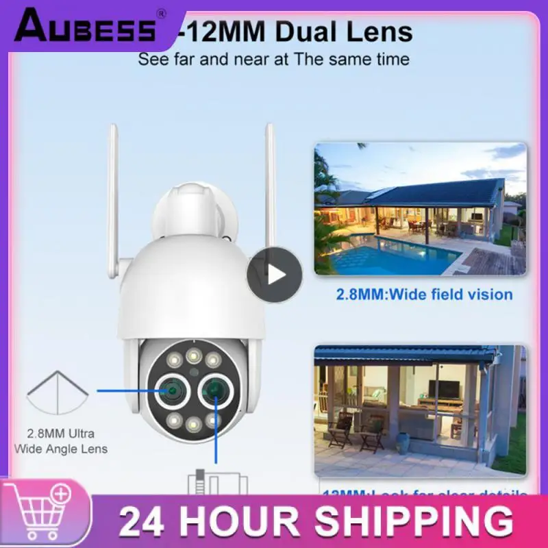 

Binocular Ball Machine Night Vision 4mp Wireless Wifi Ip Camera Ai Human Detection Mini Ip Camera 10x Zoom Camera Waterproof