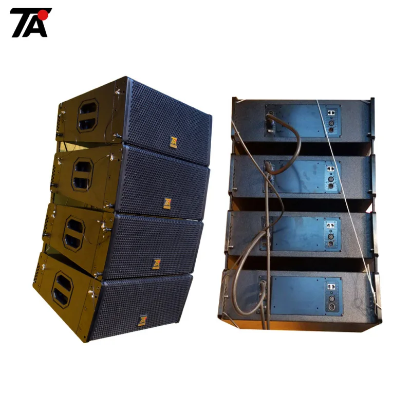 

Active dual 8" neodymium church speaker system line array