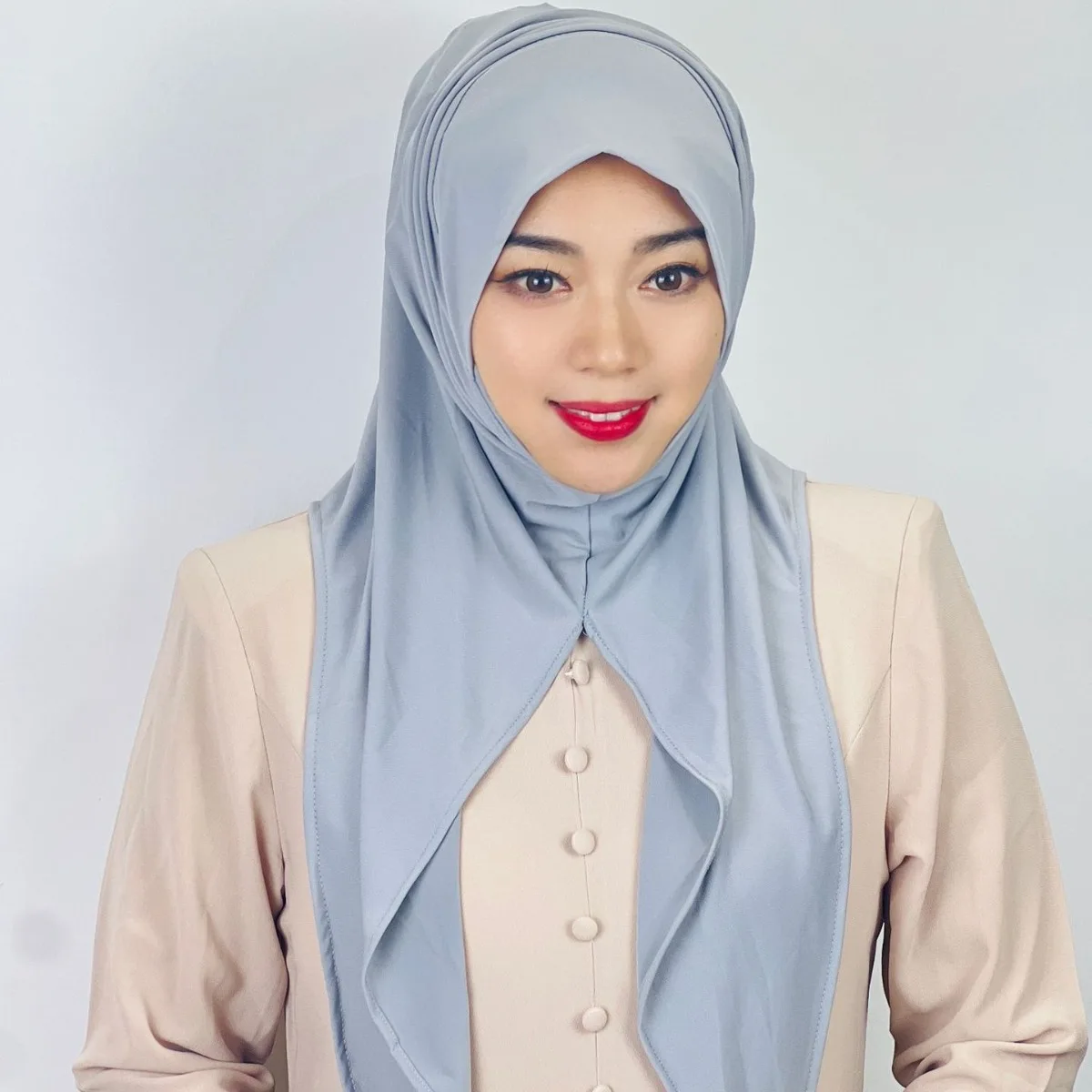 Цельный Амира мусульманский женский мгновенный шарф хиджаб исламский головной