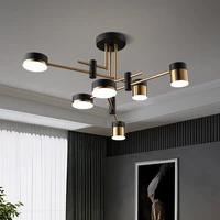 modern nordic led ceiling chandelier for living room bedroom dining room kitchen pendant lamp black gold design hanging light