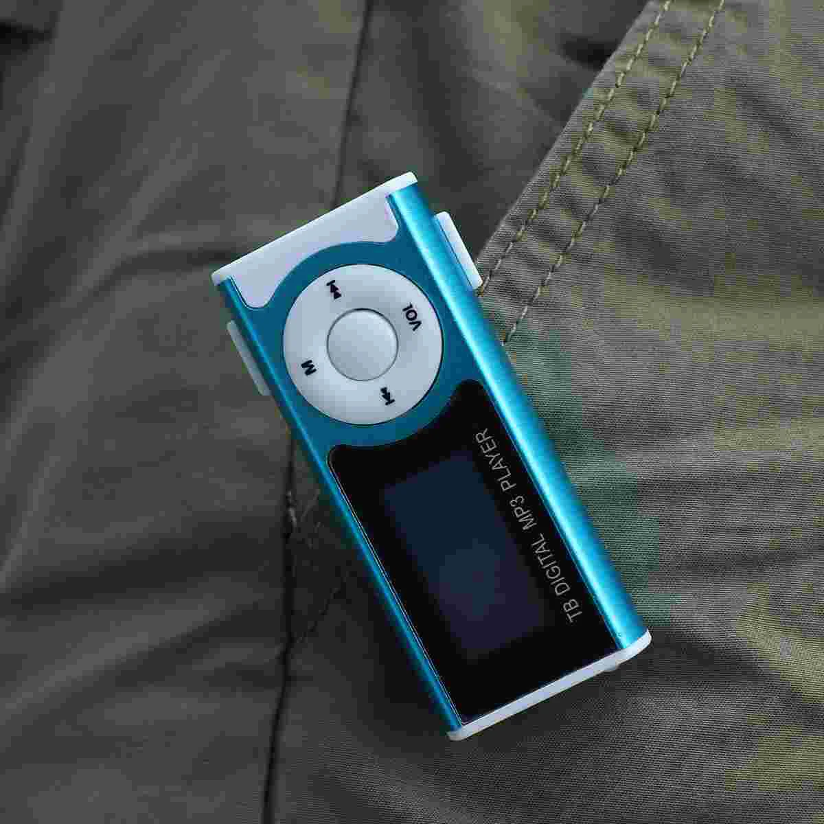

1 Pc MP3 Player LCD Screen Super Bass LED Light Stereo Clip Speaker MP3 Player for Playing Home